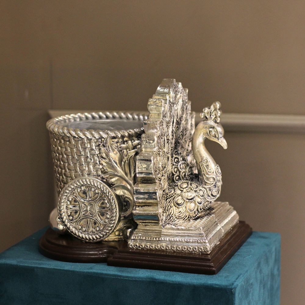 Peacock Pen Stand W/b - 3