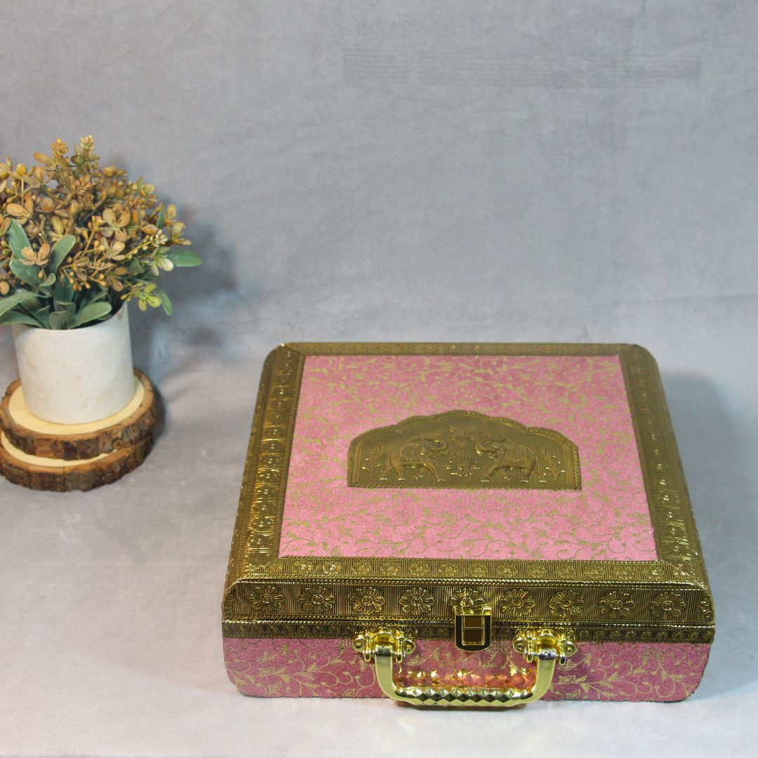 4 Jar DryFruit Box W/handle