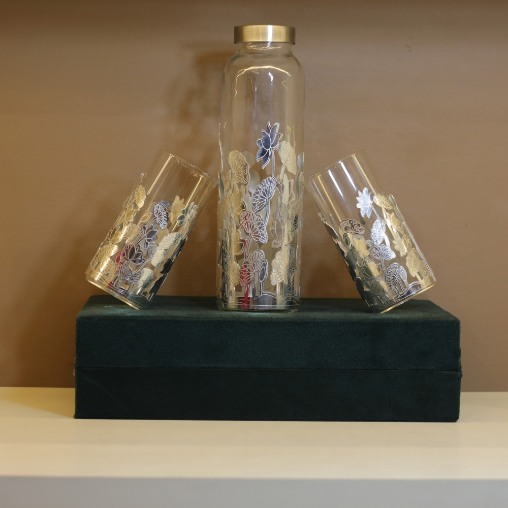 New Bottle 2 Glass Set - 5