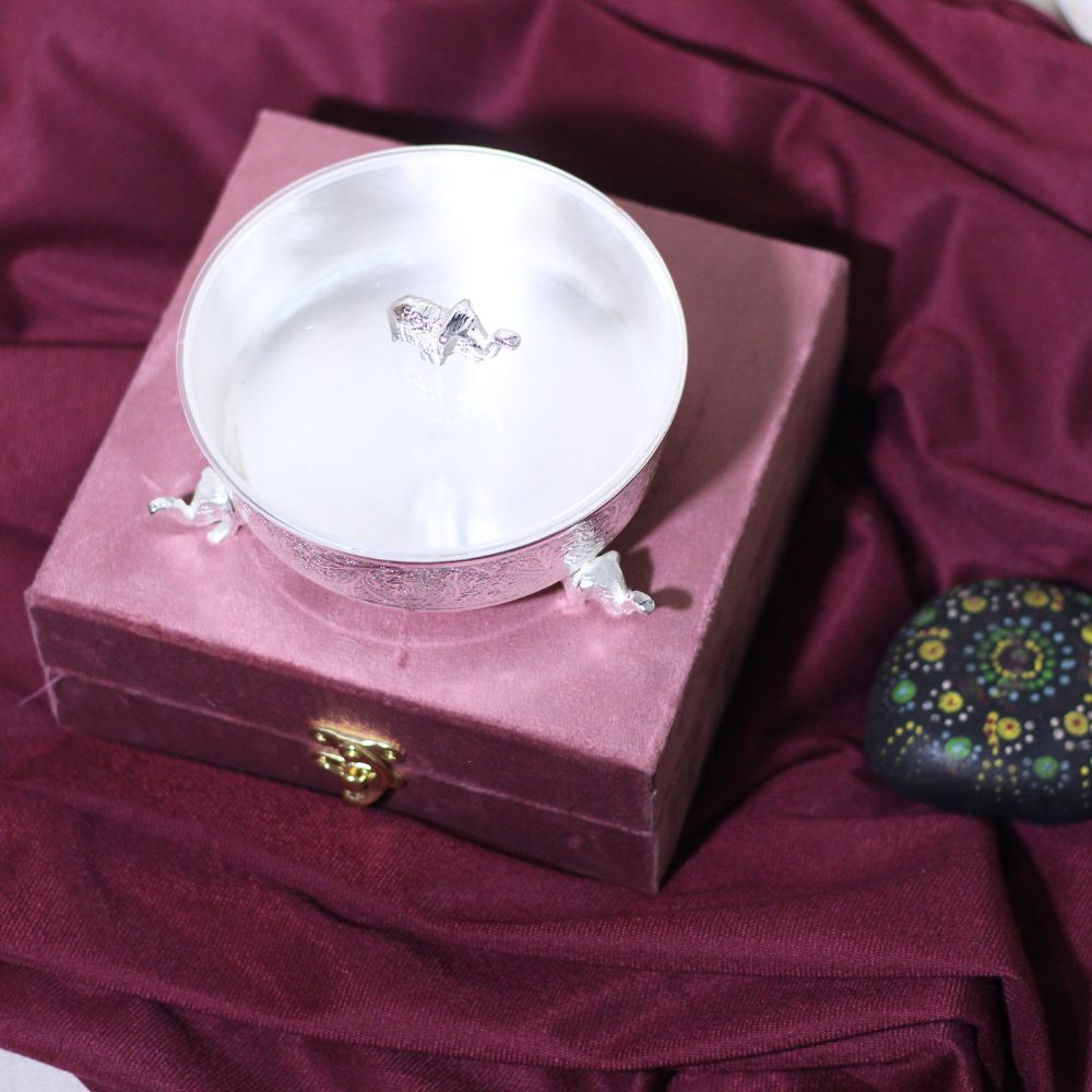 1pc Brass Peacock Bowl W/box - 4