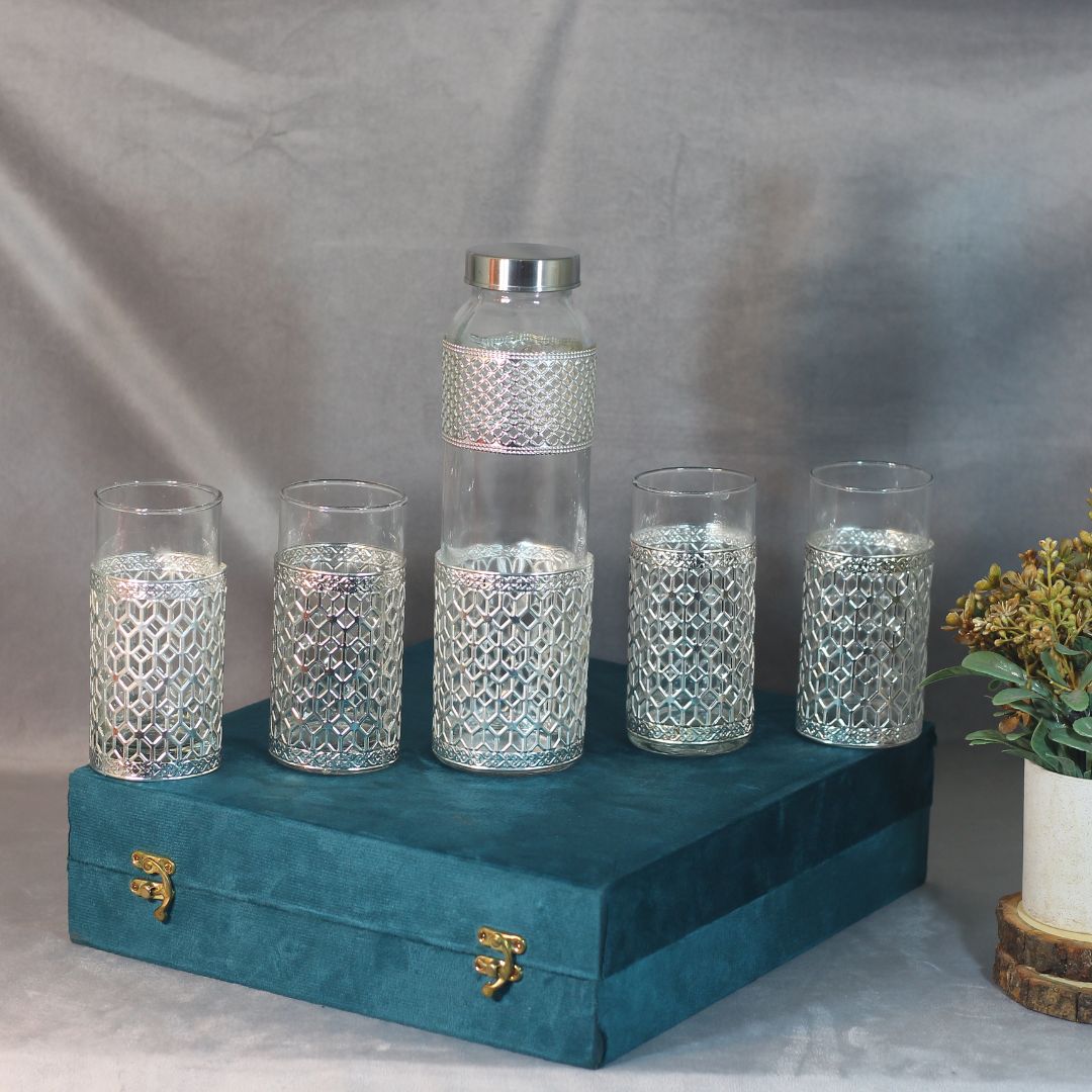 Bottle 4 Glass Set W/box