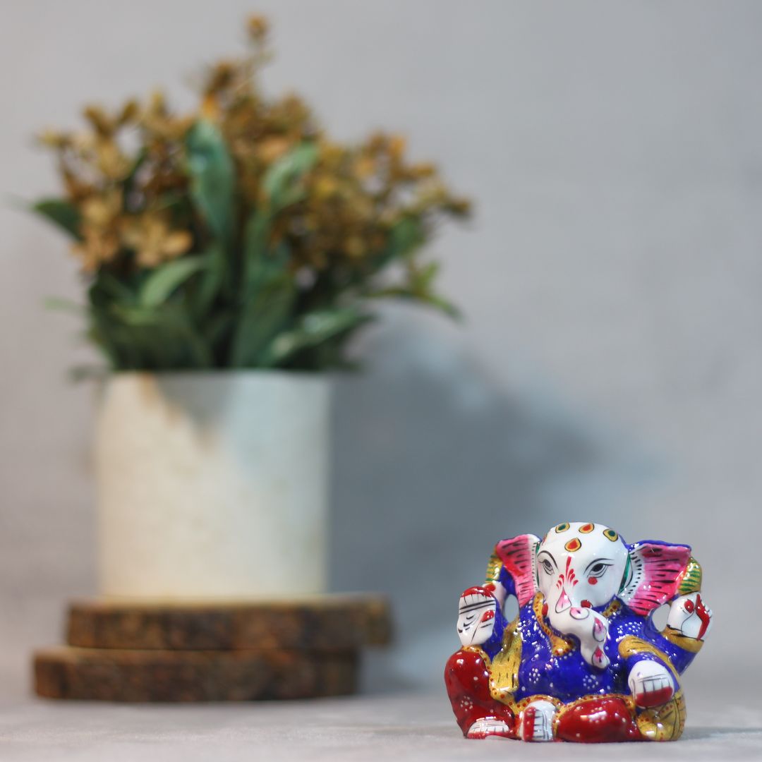 Metal Masand Ganesh 3'' - 4