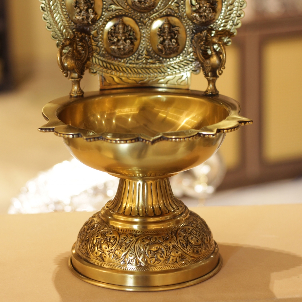 Brass Asthalaxmi Diya - 3