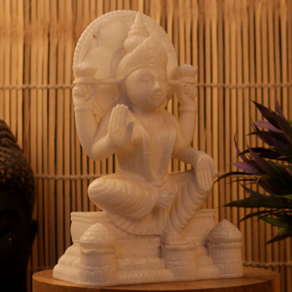 MARBLE LAXMI MATA 10 INCH
