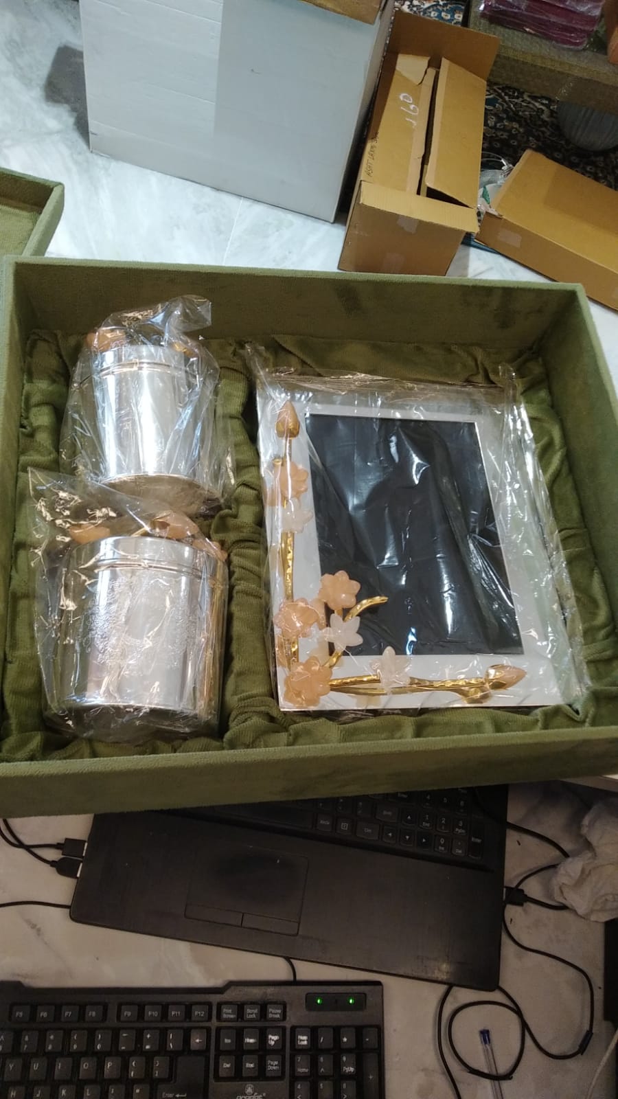 2 Jar Photo Frame Gift Set 4804