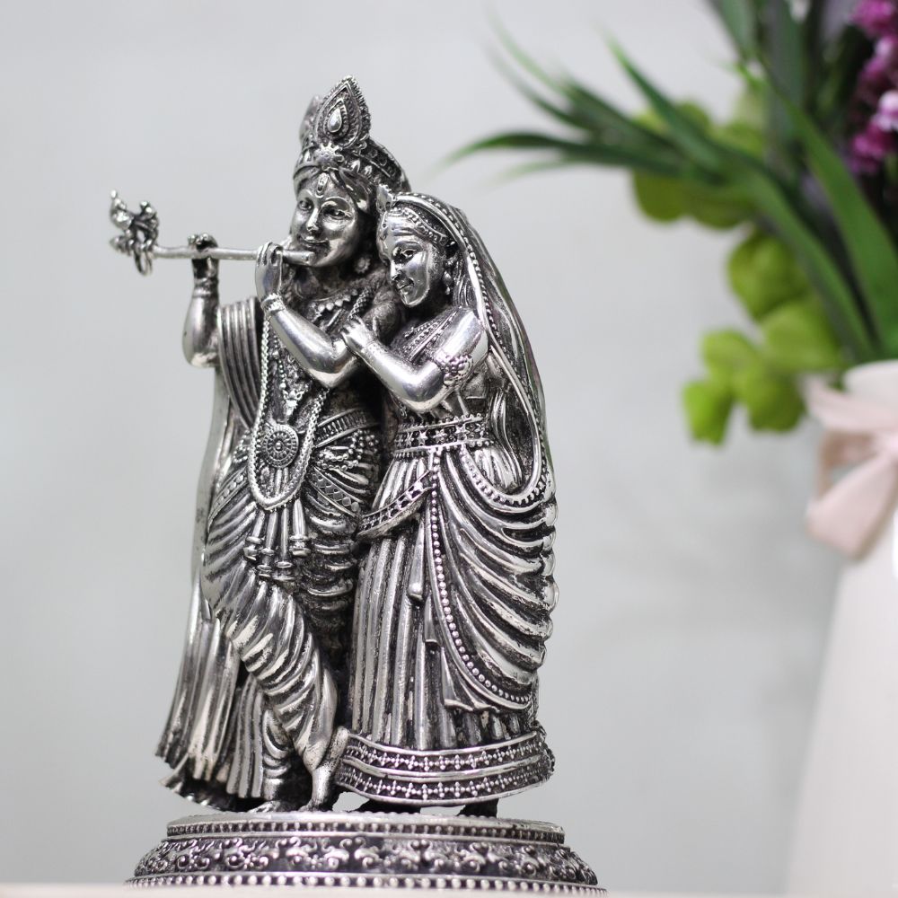 Brass Radha Krishna 8 Inch - 5