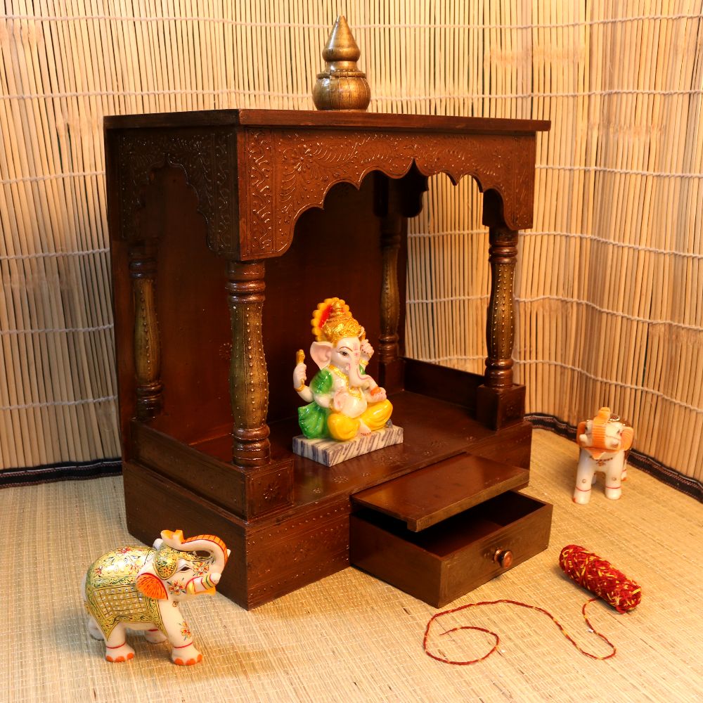 WOODEN MANDIR 12X24X24 - 3