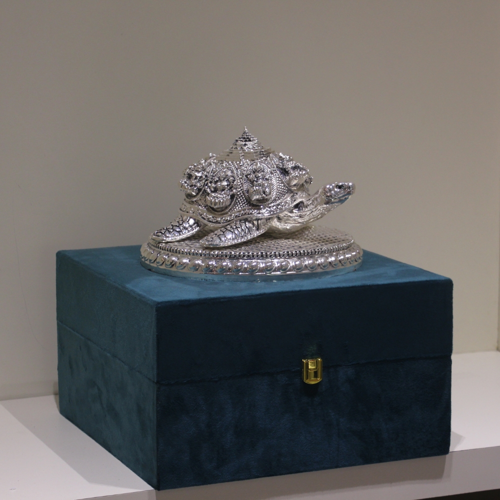 Tortoise Asthalaxmi Big Silver - 3