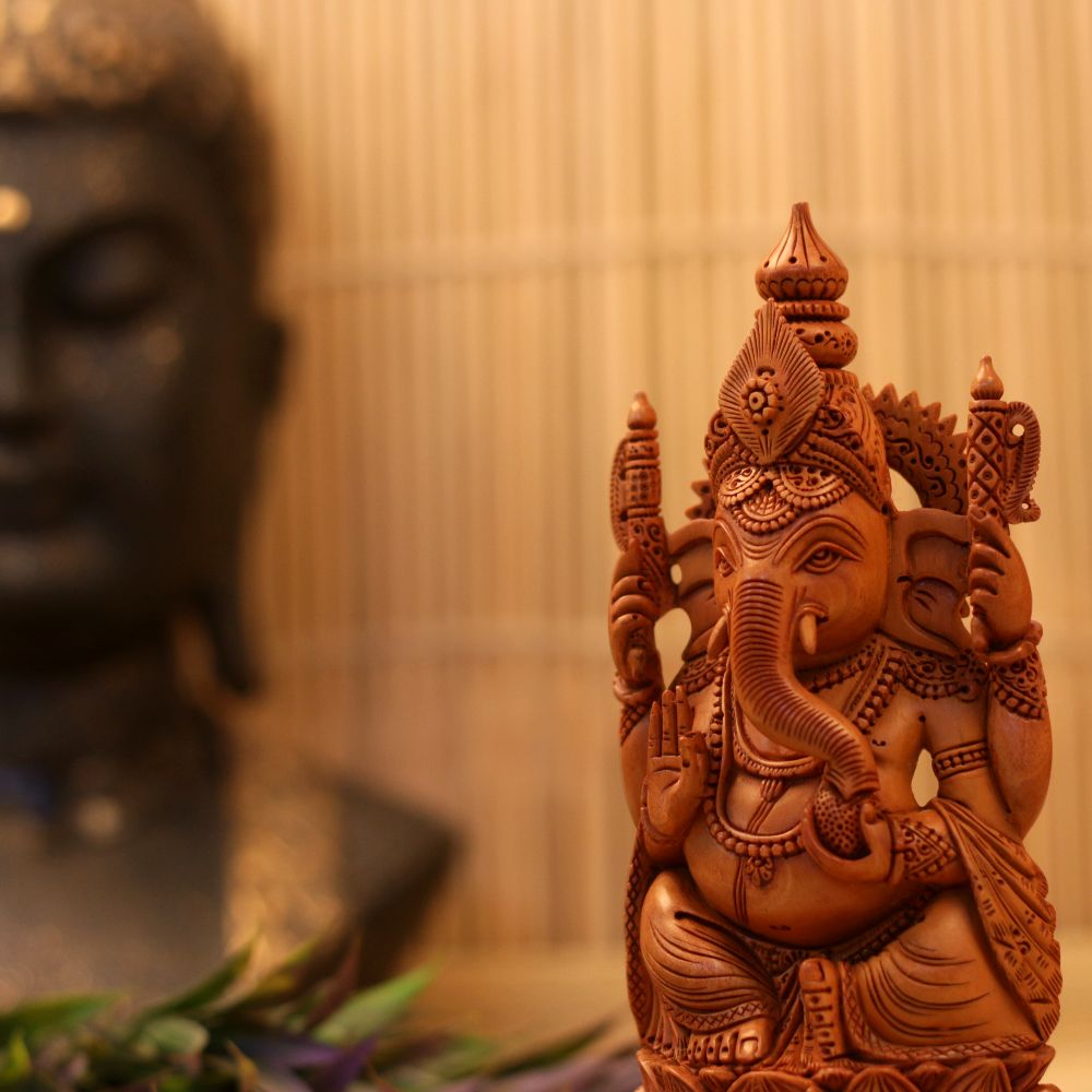 Wooden Handicraft Shesham Ganesh Ji