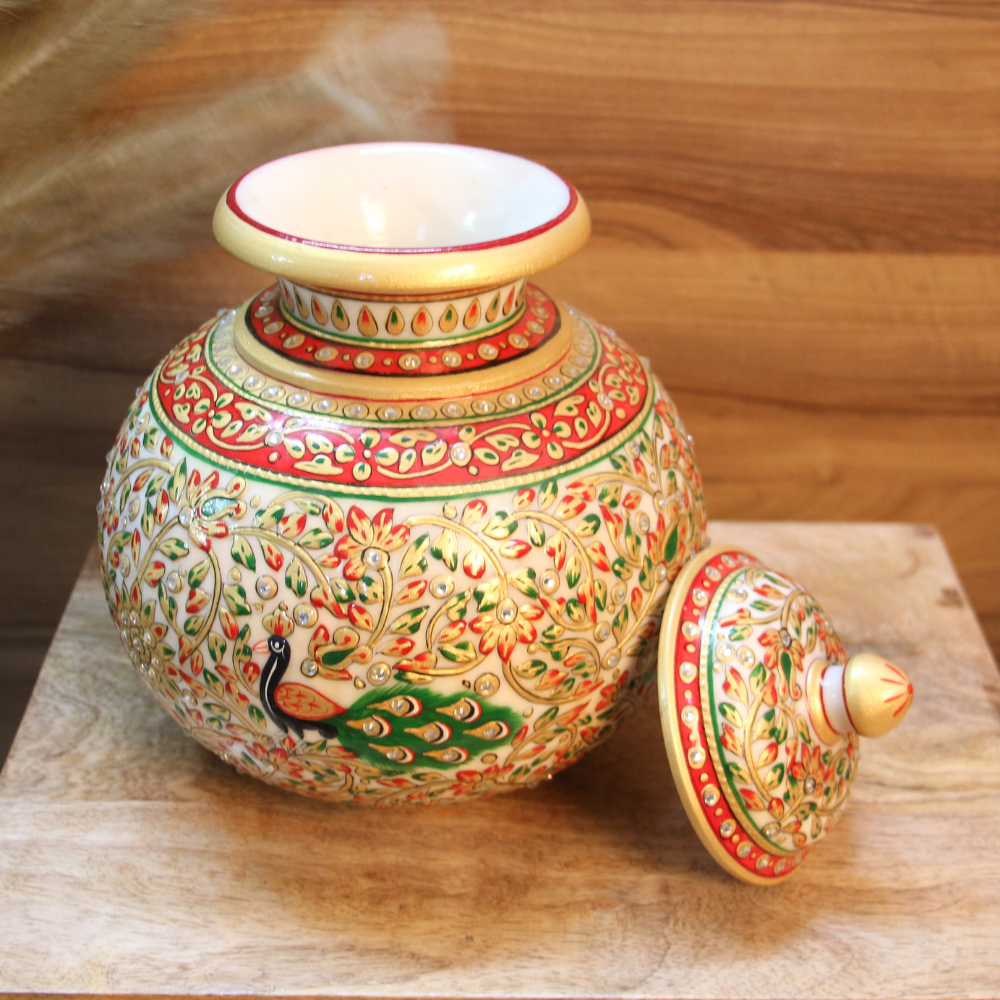Marble Printed Matki - 4