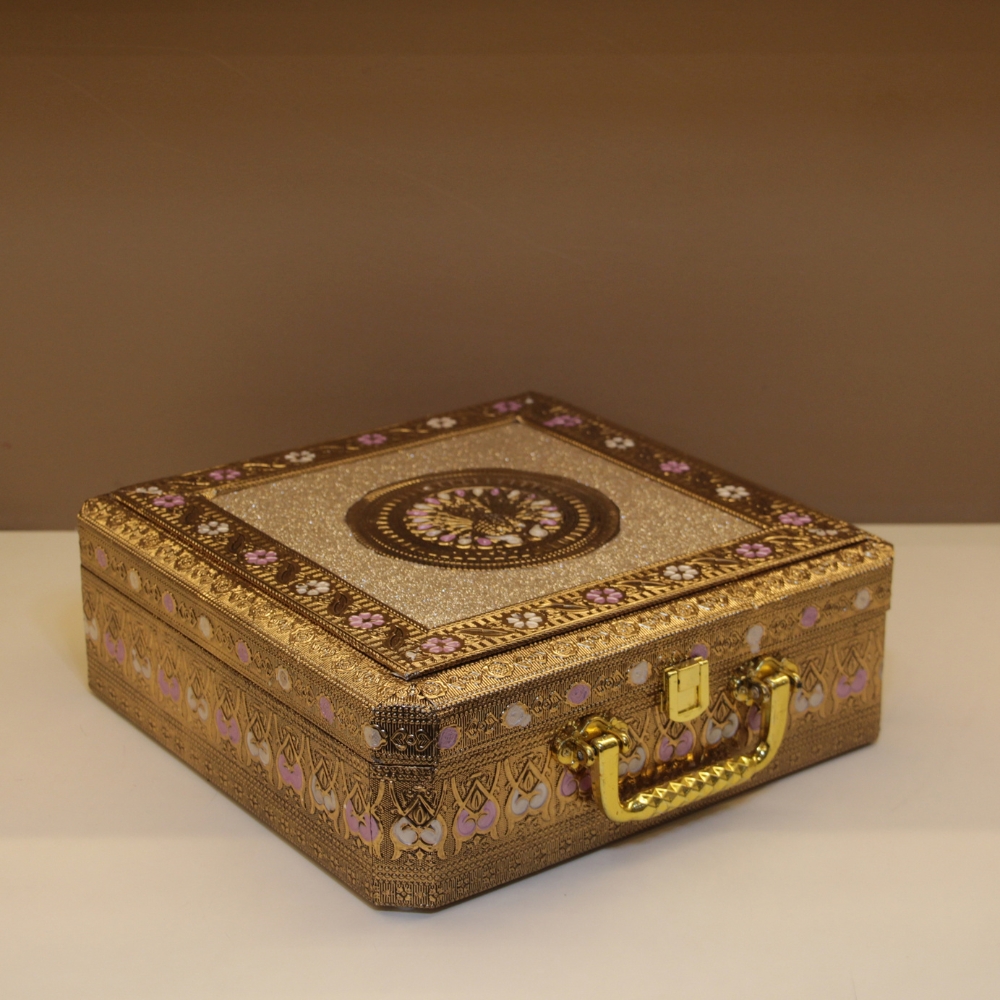 4 Jar D/f Box Hexa Golden Mina