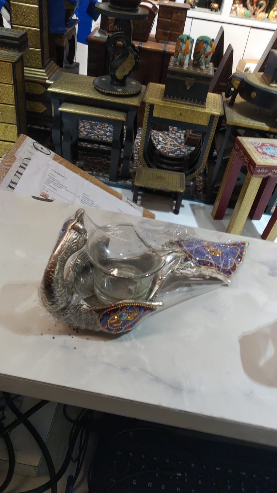 Peacock Tea light Purple Single