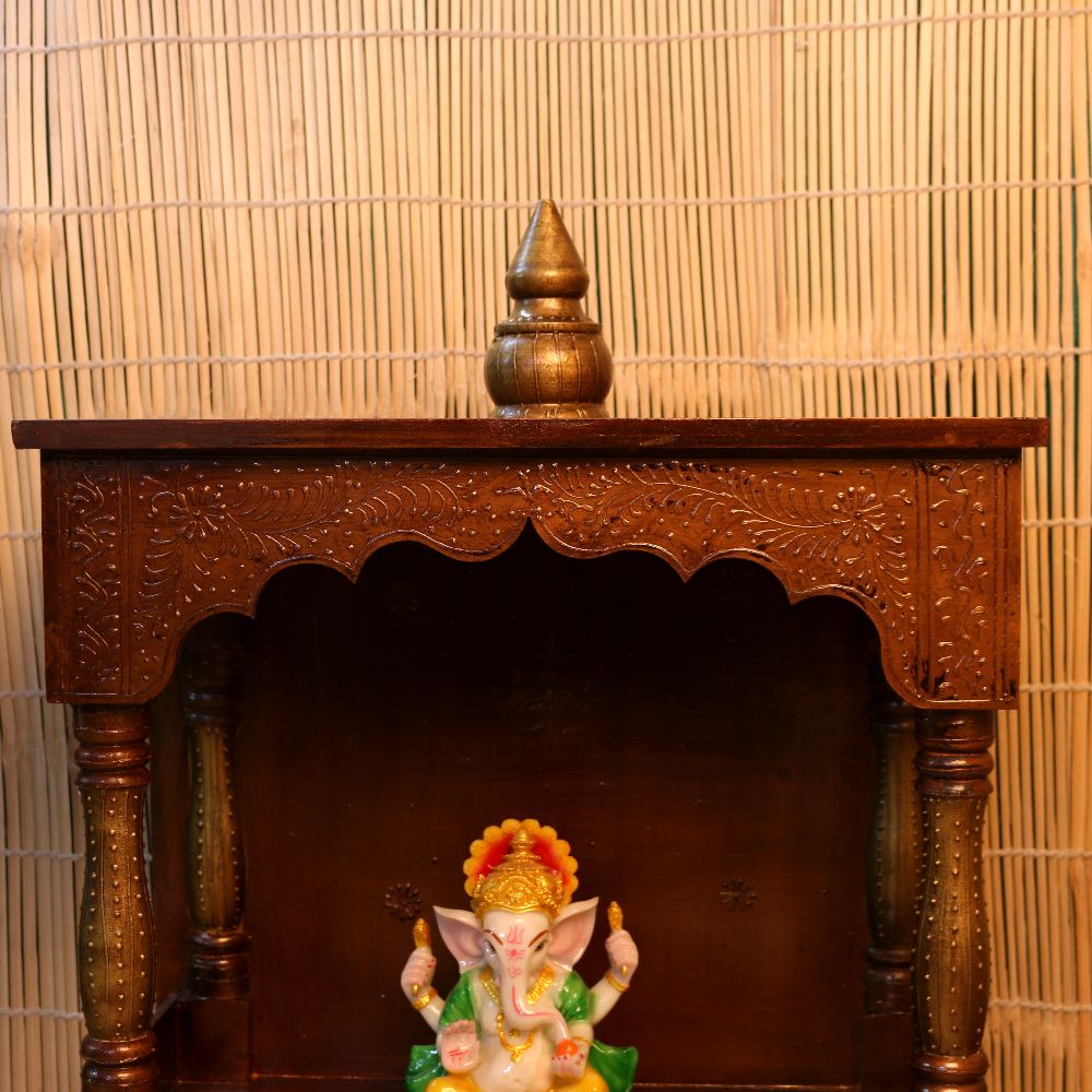 WOODEN MANDIR 12X24X24