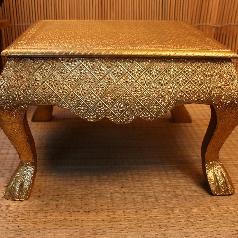 Wooden Bajot Full Brass 18*18*12 - 5