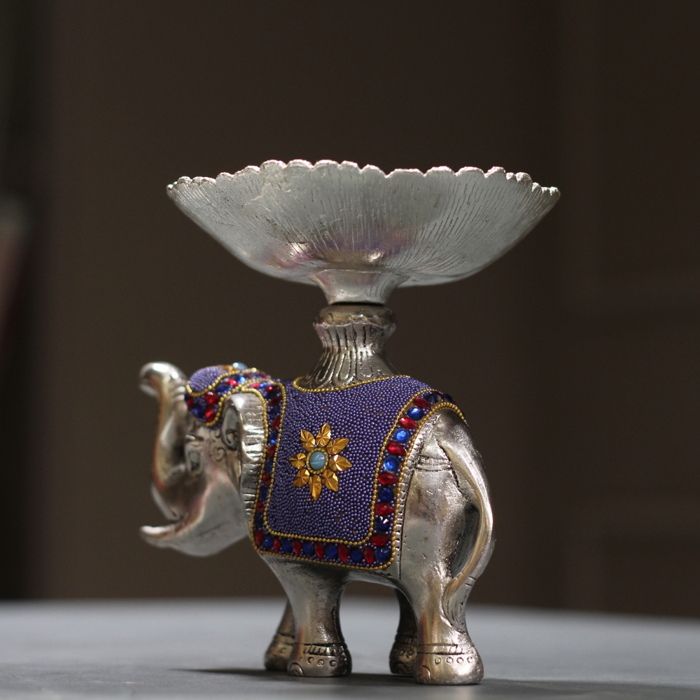 Elephant Bowl Purple Work - 3