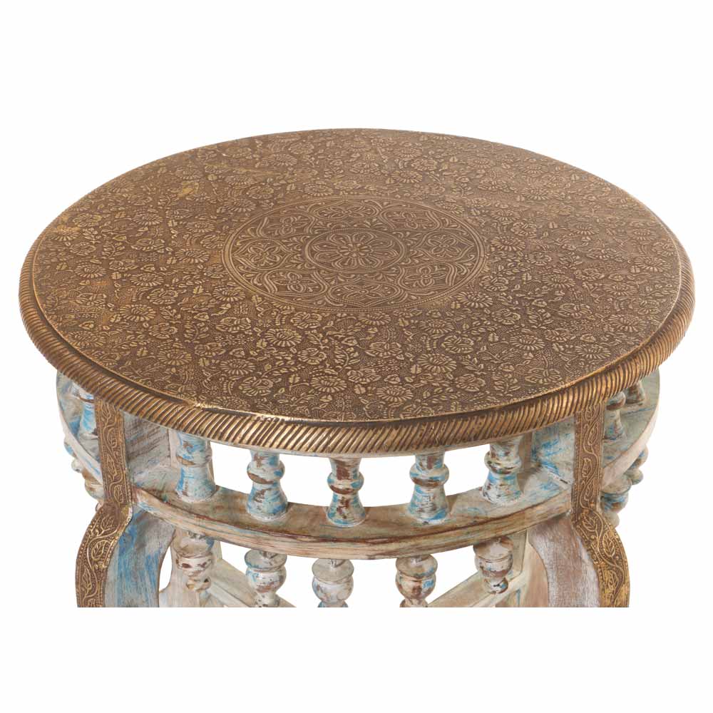 ANTIQUE WELLS ROUND SIDE TABLE