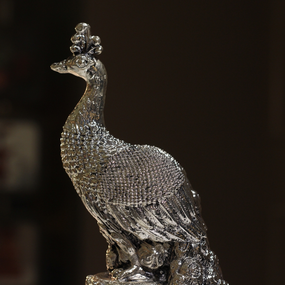 Single Peacock Clock - 6
