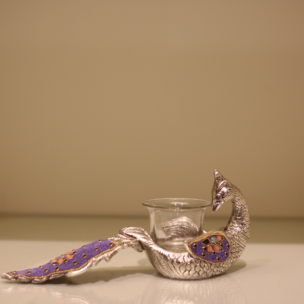Peacock Tea light Purple Single - 5