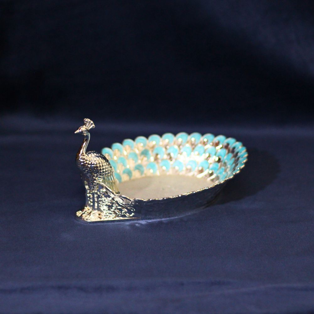 Silver Peacock Tray - 4