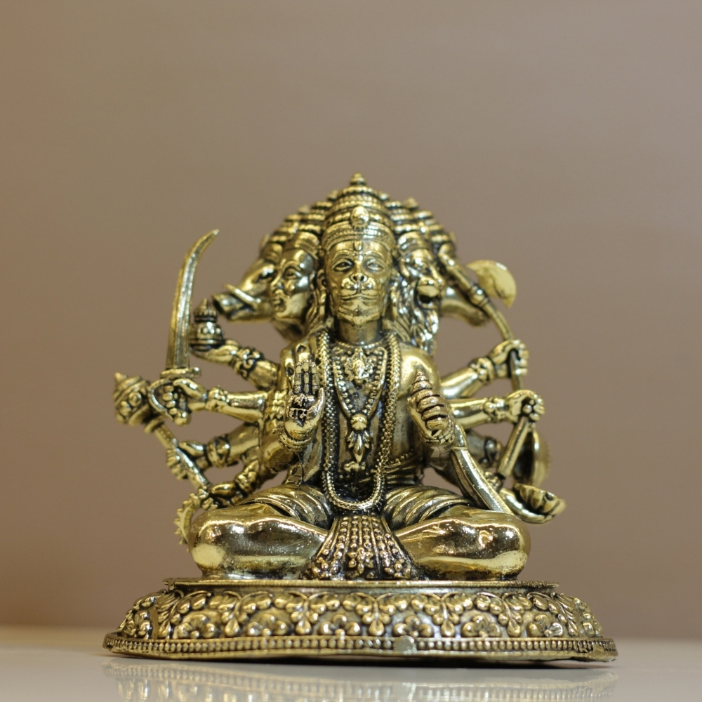 Brass Panchmukhi Hanuman Ji
