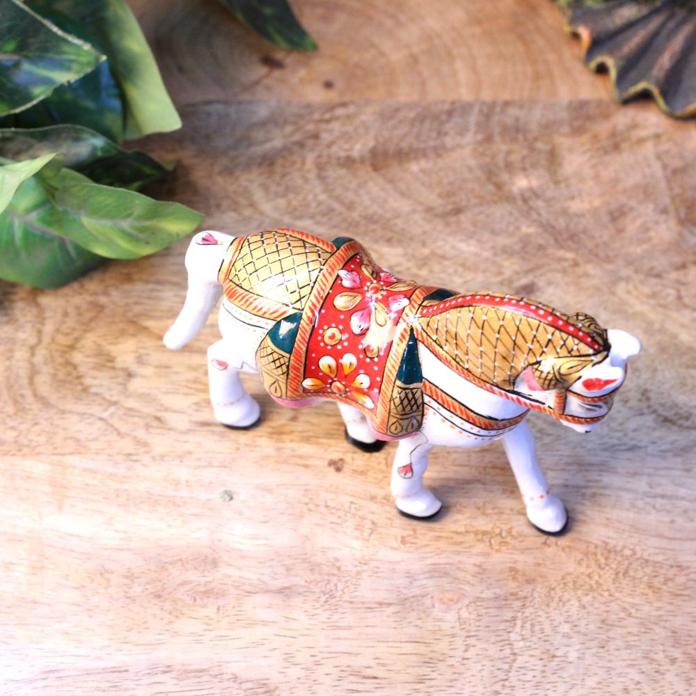 Metal Meenakari Horse 5 inch - 4