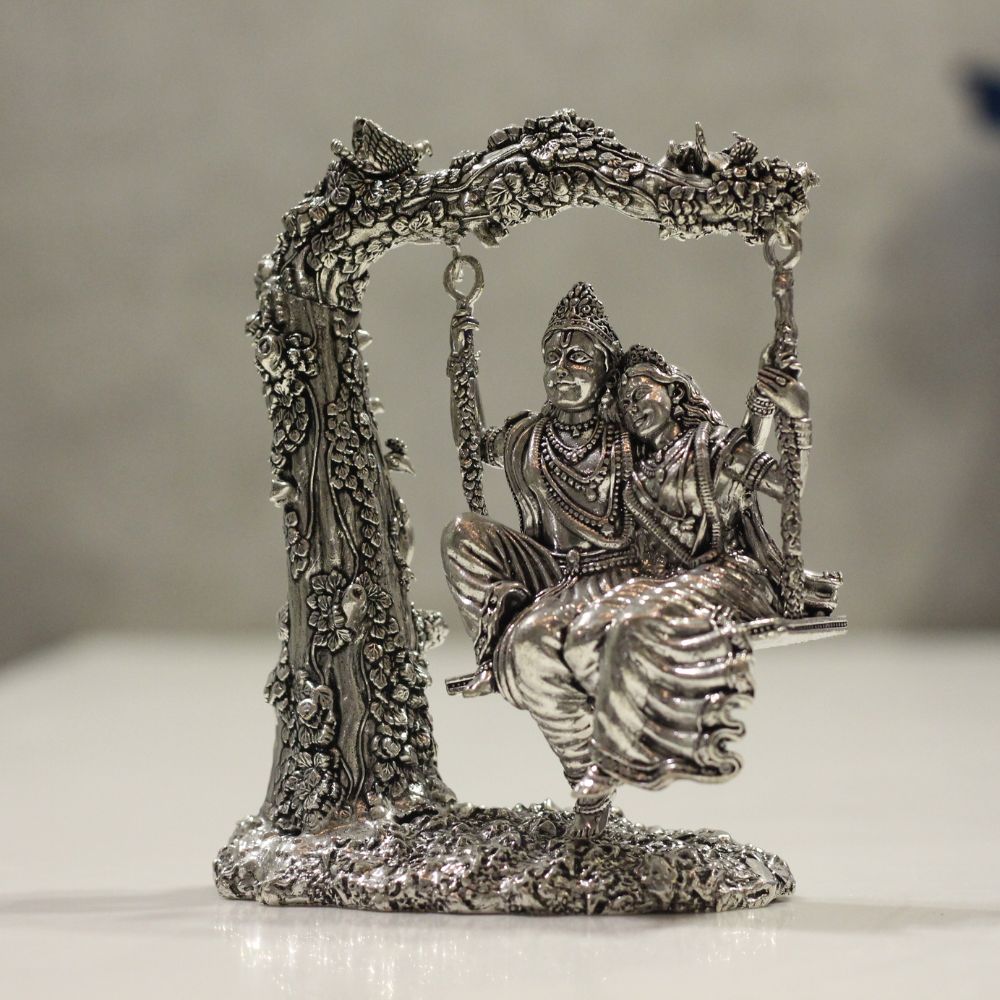 Brass Radha Krishna Jhula - 3