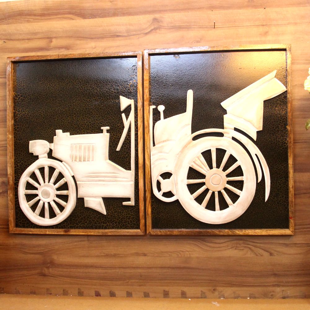 S/2 Car In Wood - 5