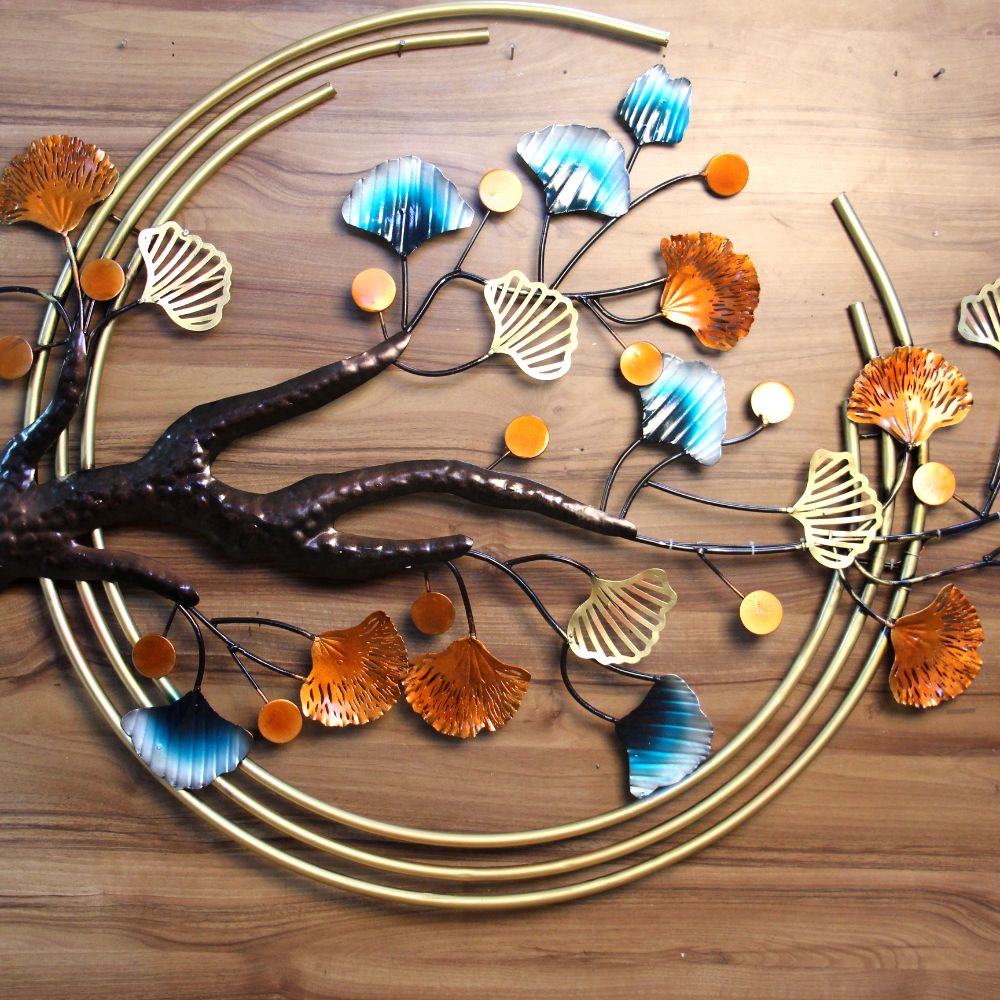 Iron 3 Ring Wall Trunk Tree