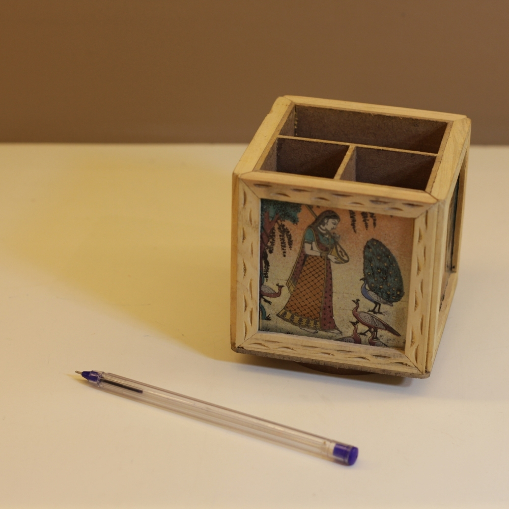 Wooden Pen Stand
