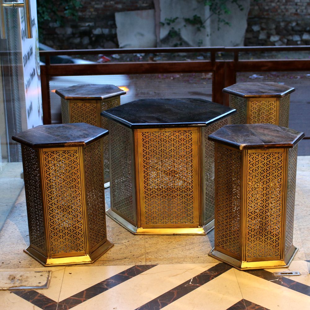 Iron Table Set Of 5