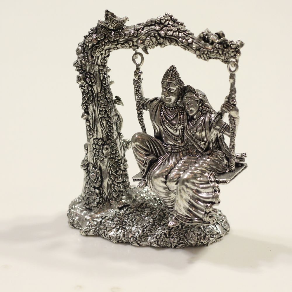 Brass Radha Krishna Jhula - 4