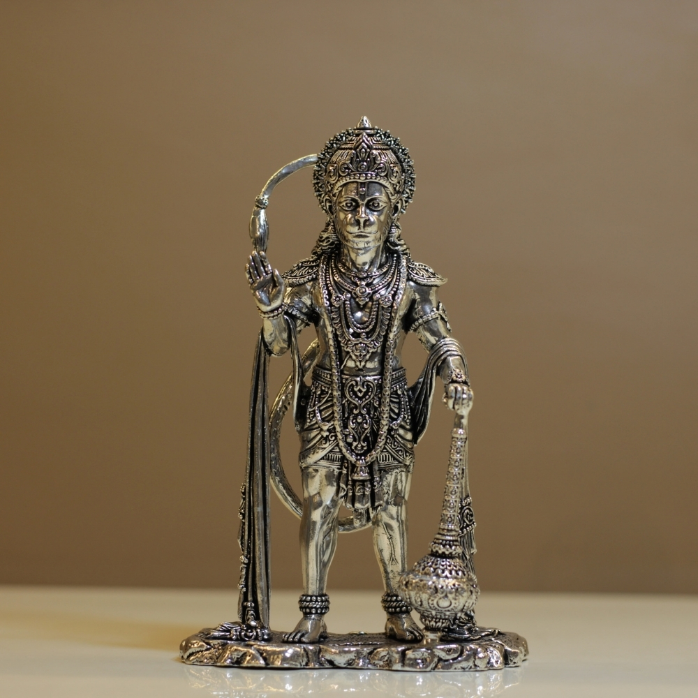 Brass Standing Hanuman Ji - 4
