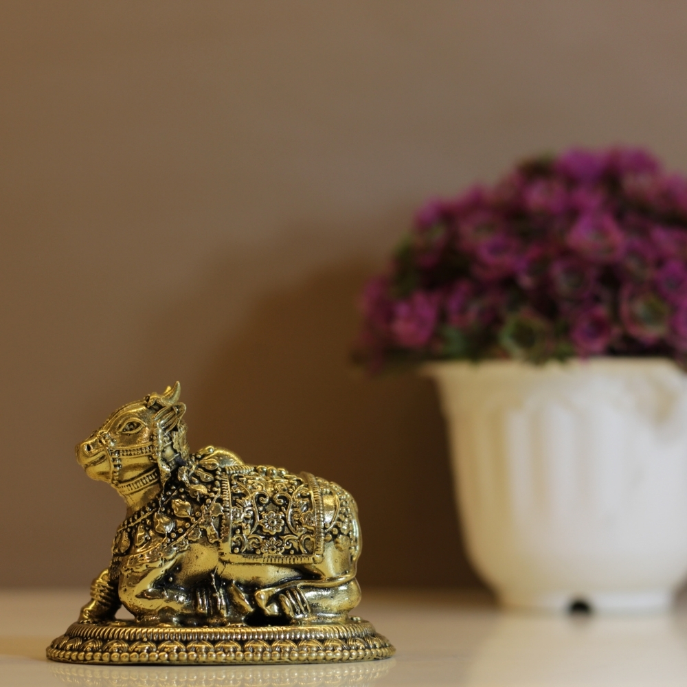 Brass Nandi Antique - 3