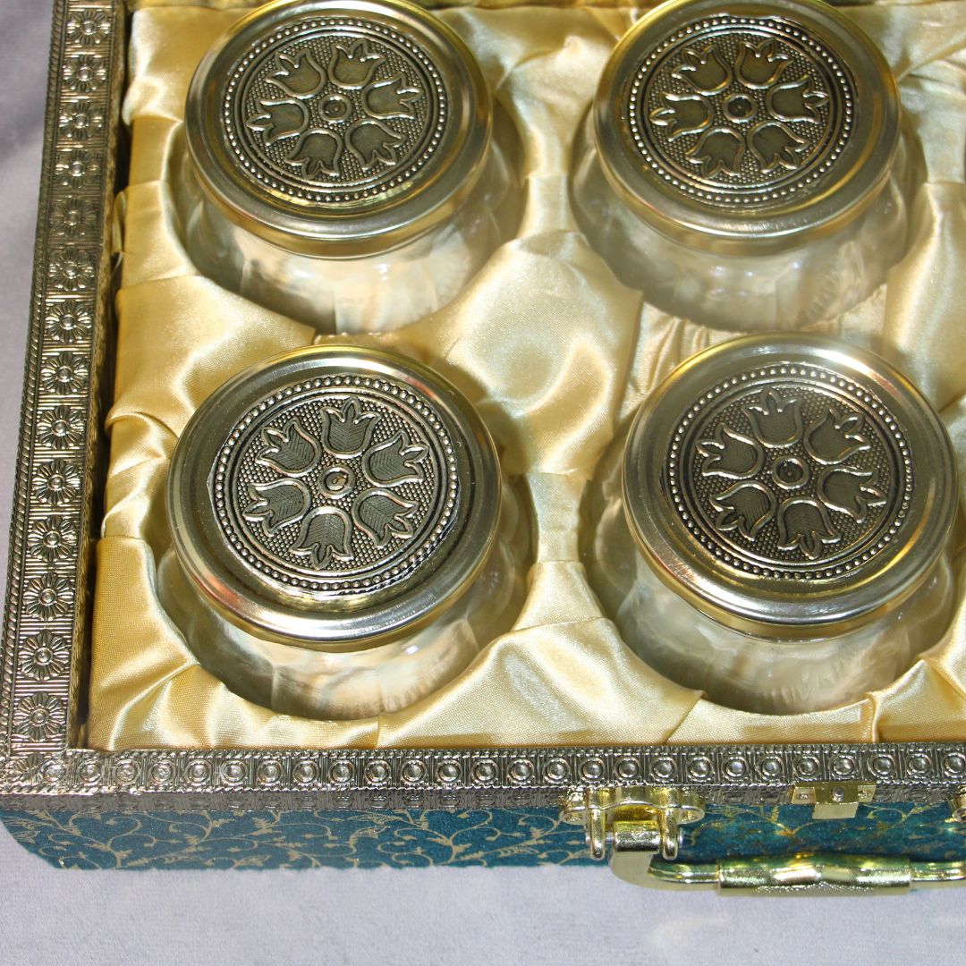 6 Jar DryFruit Box W/handle - 4