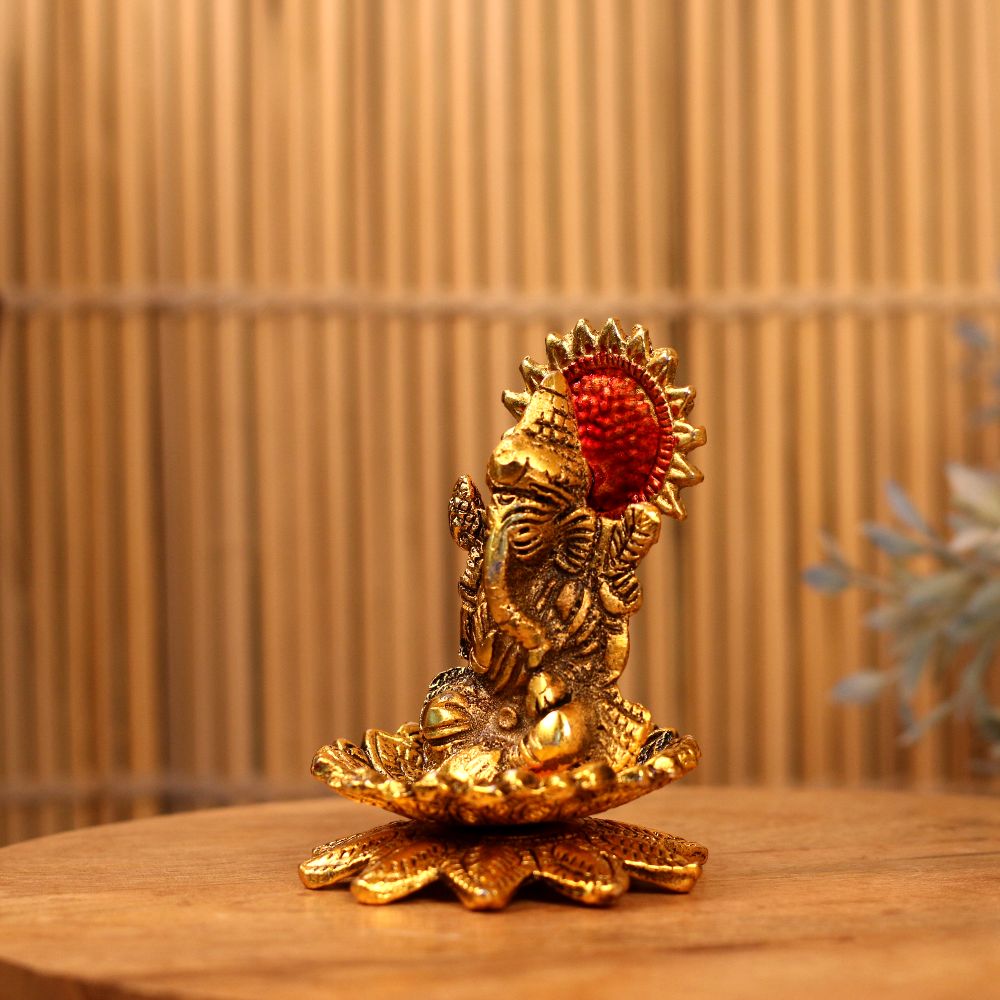 Metal Lotus Ganesh - 4
