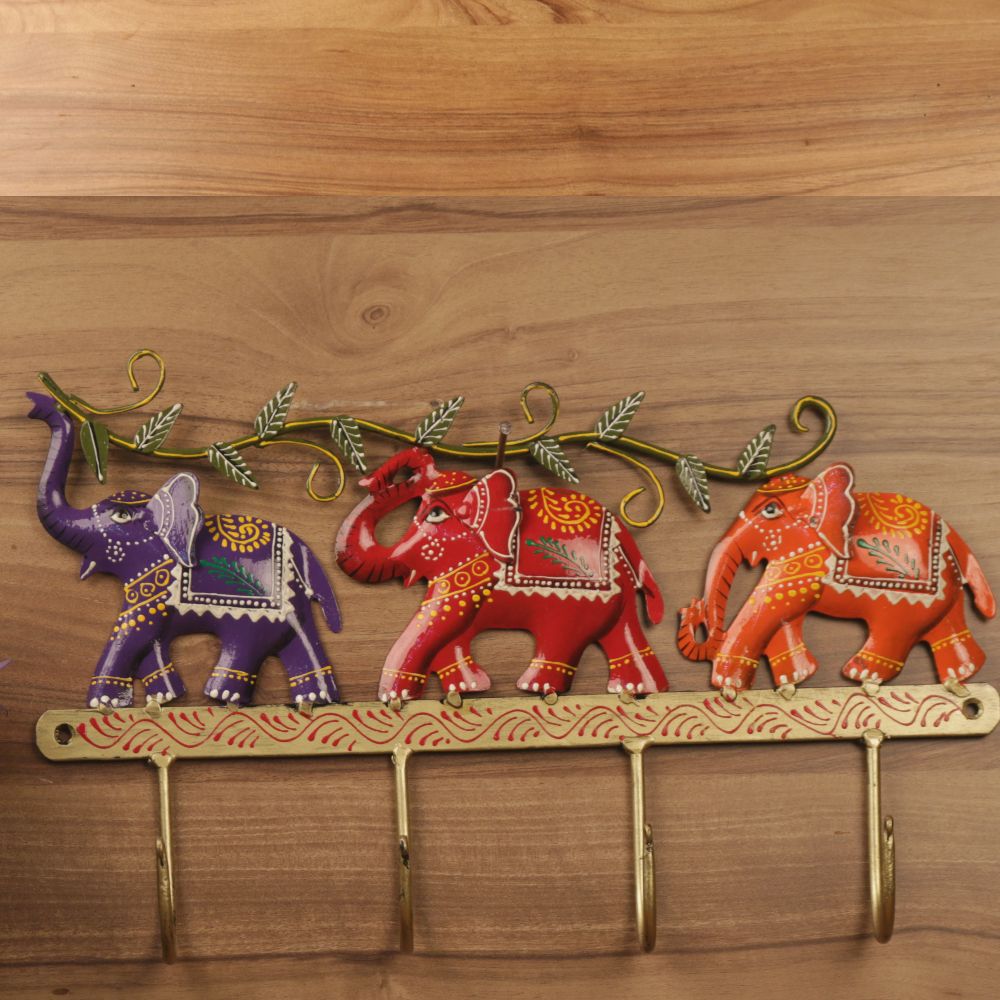 Handmade Brass Artistic Vintage Antique Elephant Wall Hooks Hangers/ Coat  Hooks Hangers/ Keys Hangers Hooks/ Clothes Hooks Hangers -  India