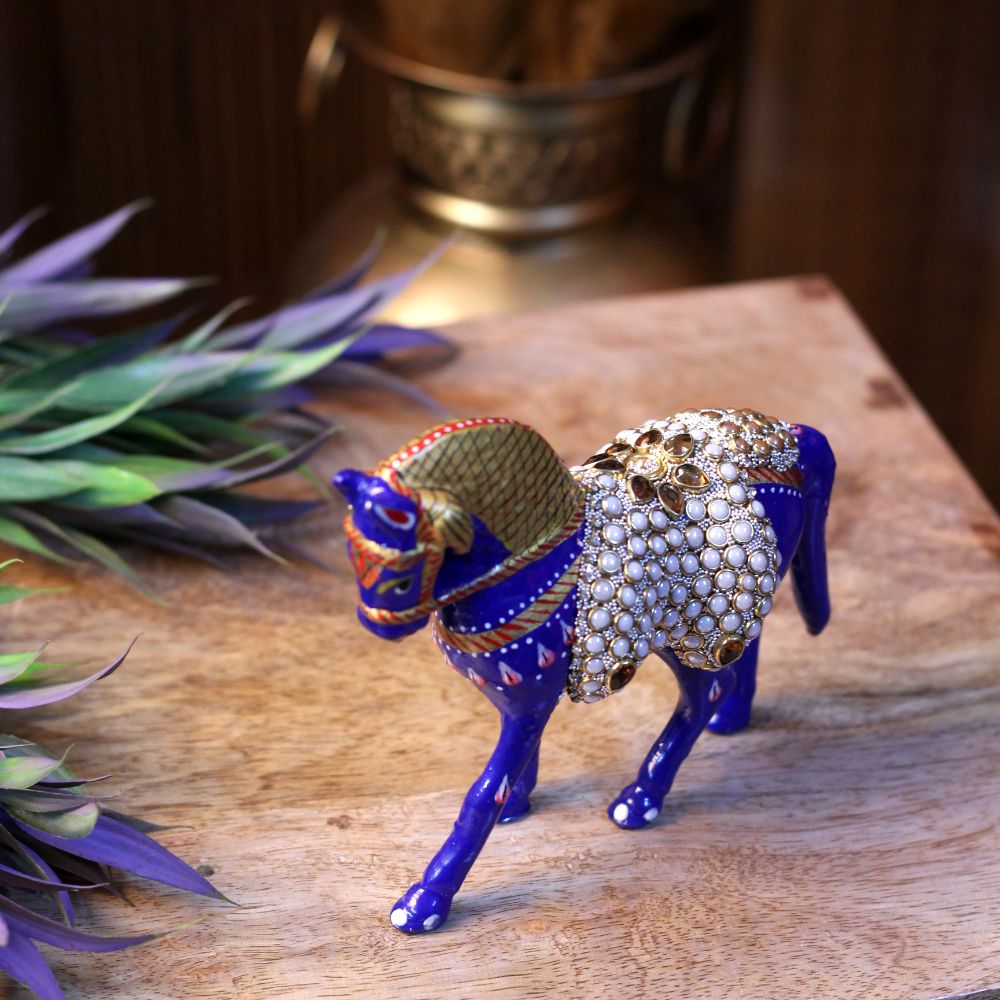 Metal Stone Horse 5'' - 5
