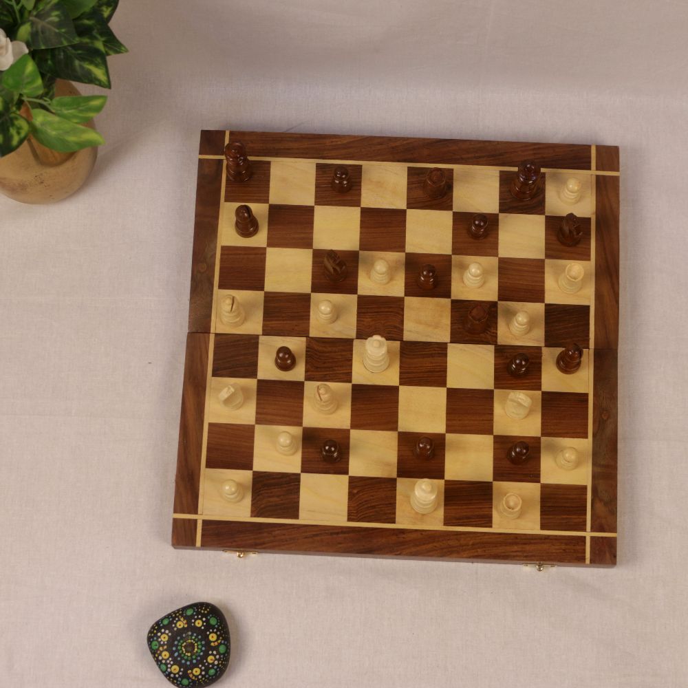 WOODEN CHESS 16 INCH