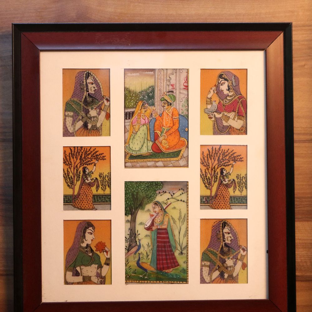 WOODEN PAINTING PHOTO FRAME 15X17