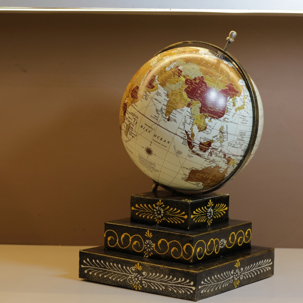 Iron Stand Globe Square - 3