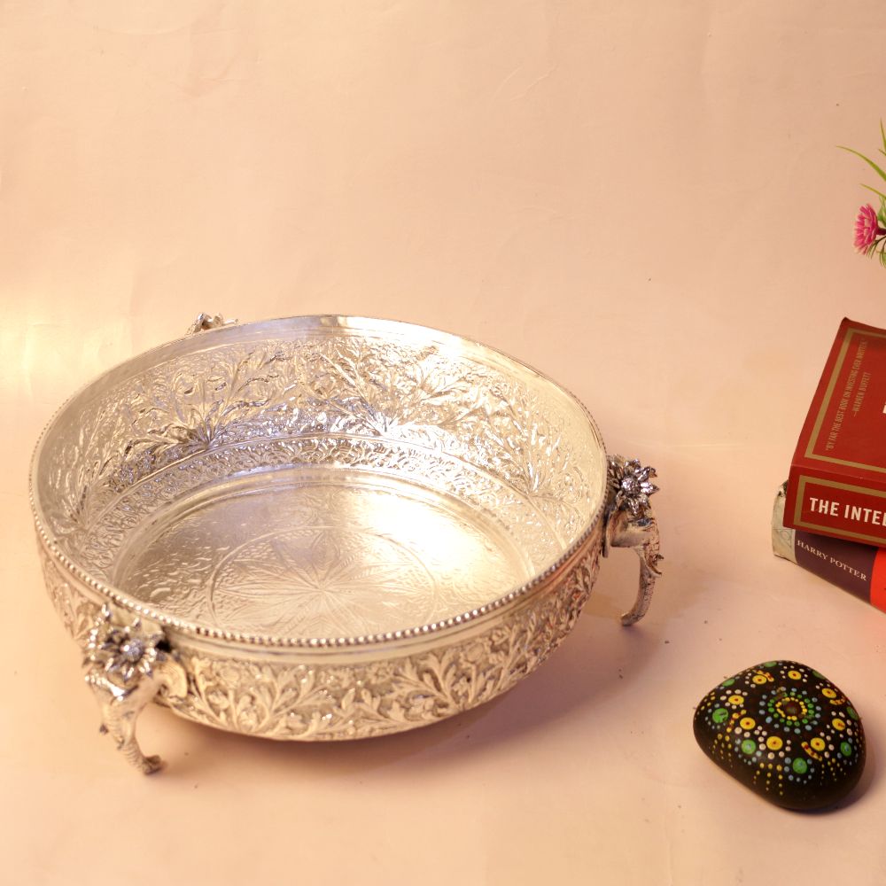 SILVER PLATED CHITAI BOX ELEPHANT