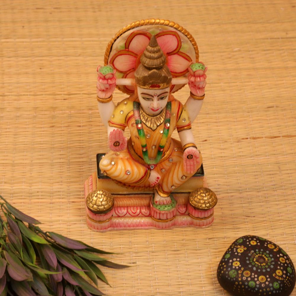 MARBLE COLORFULL LAXMI JI - 3