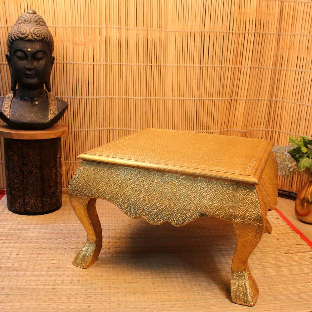 Wooden Bajot Full Brass 18*18*12