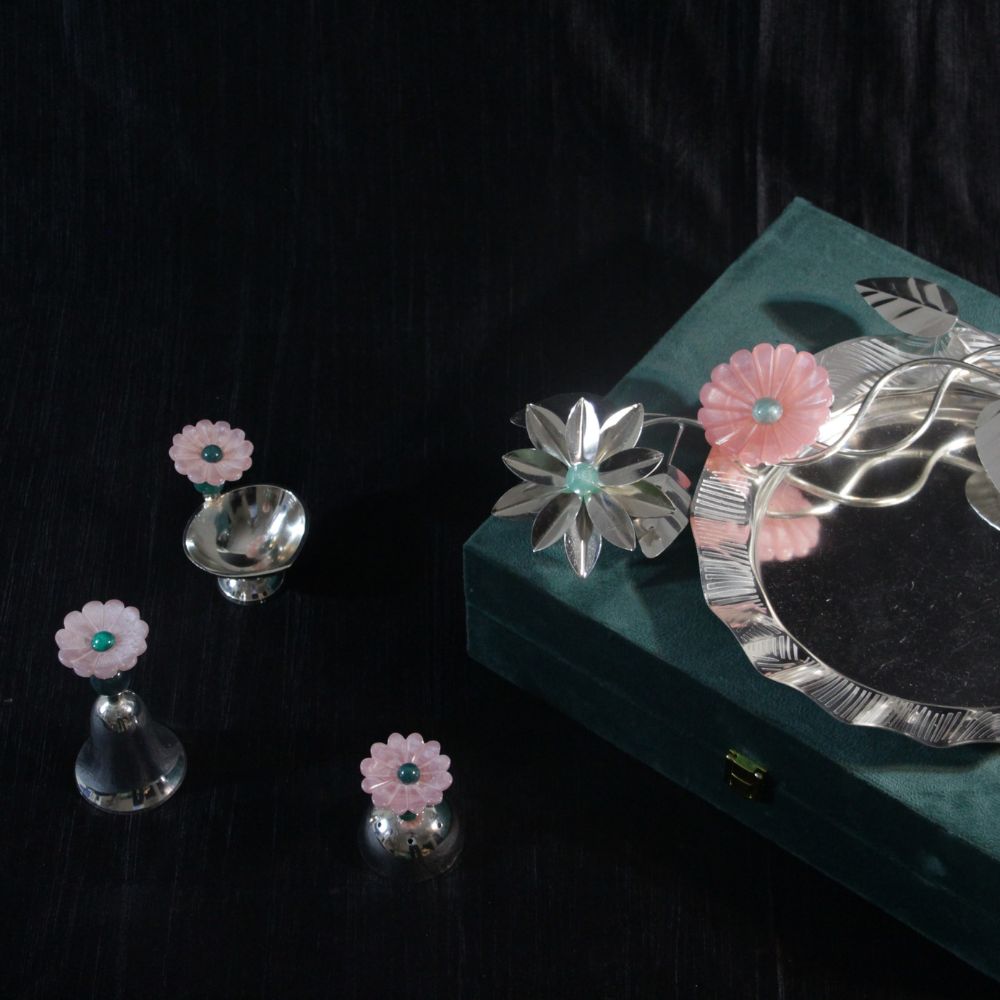 Daisy Pooja Thali Set W/box - 4
