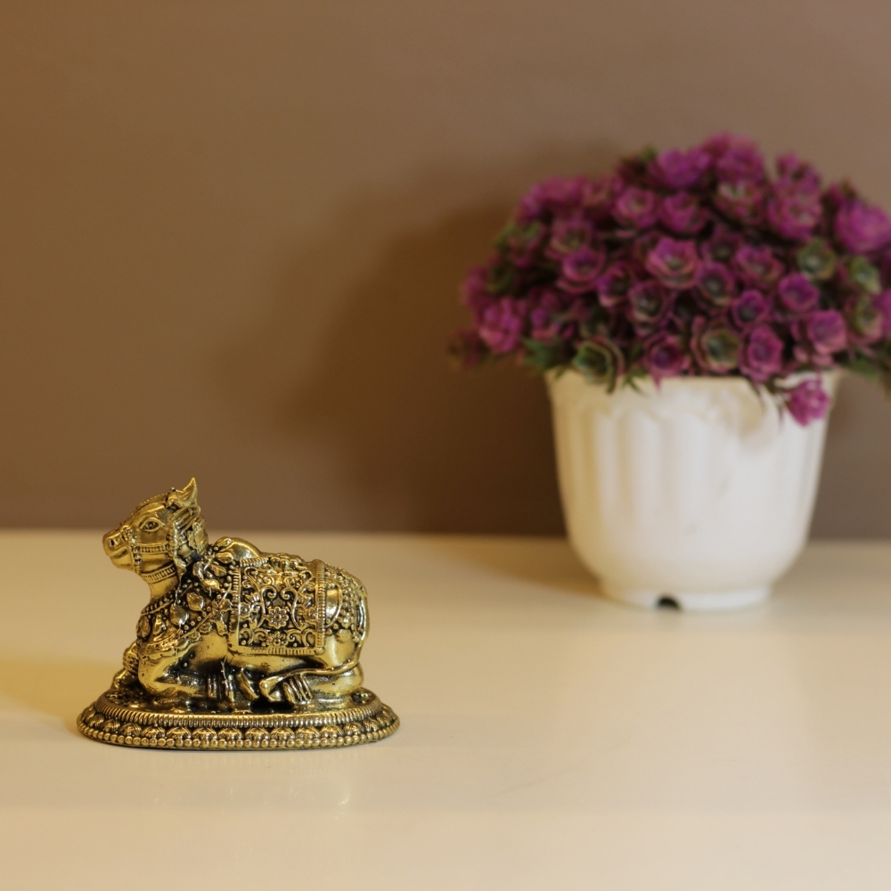 Brass Nandi Antique