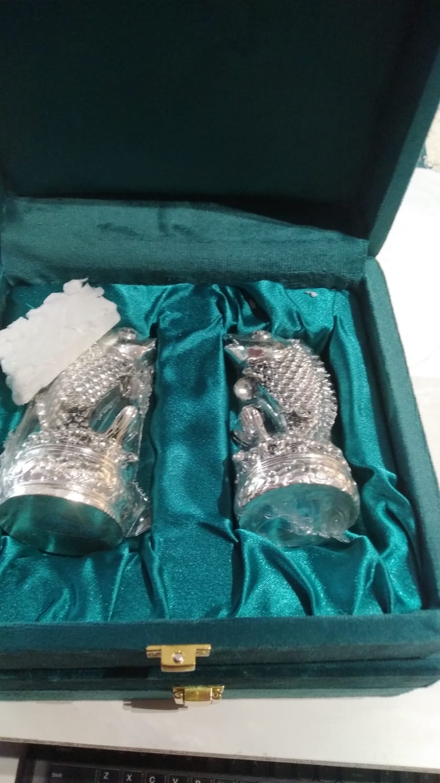 Fish Cladded With Silver Pair