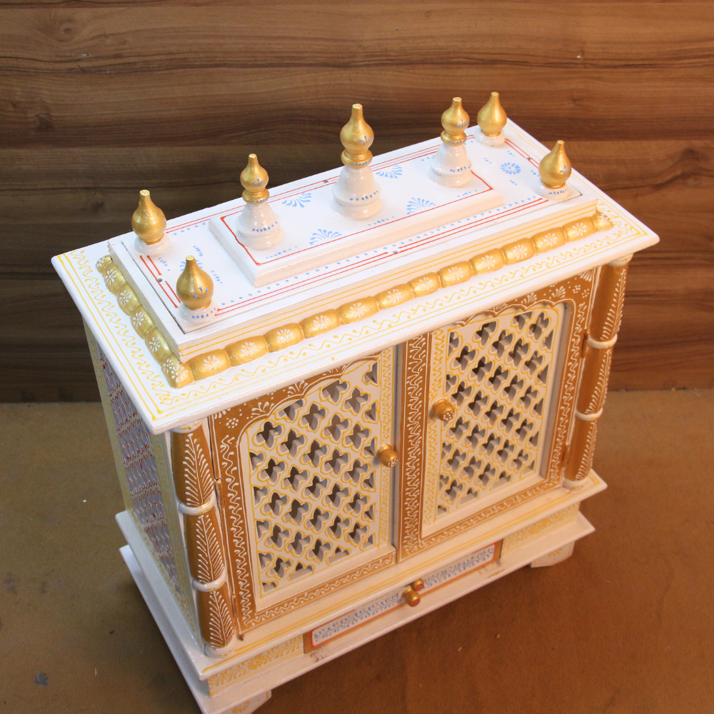 Wooden Printed  Mandir 26x10x24 - 4