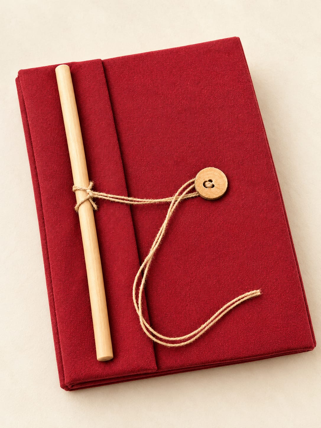 Khadi Button Diary Small