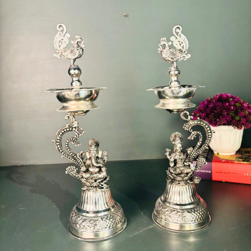 Brass Laxmi Ganesh Samai - 2