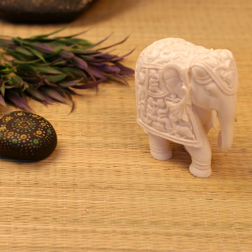 MARBLE ELEPHANT 22 ( 4.5 INCH )